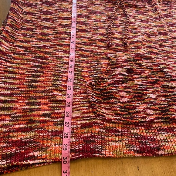 Women’s Poncho Boho Hooded Chenille Multi Colored Oversized One Size NEW - Picture 10 of 12